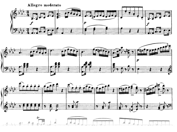 ピアノ・ソナタ 第5番 第1楽章 D 557/Sonate für Klavier Nr.5 Mov.1 Allegro moderato -  シューベルト - ピティナ・ピアノ曲事典